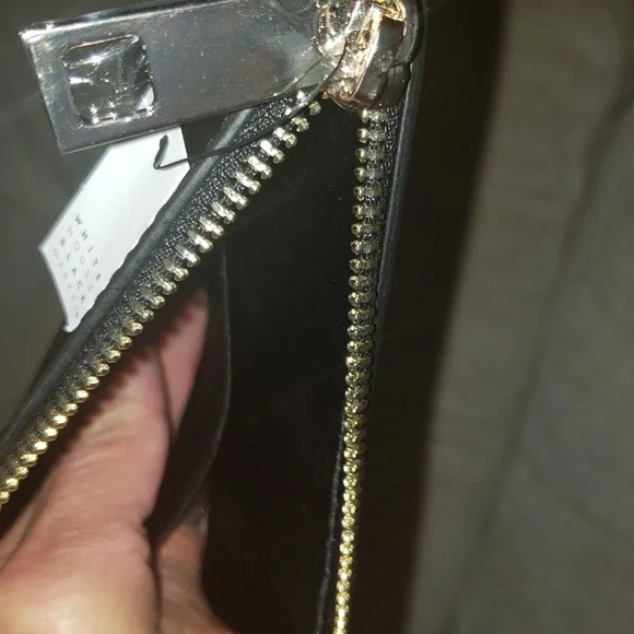 WHBM New with Tags Black Studded Floral Clutch Bag 🥳 - Picture 6 of 9